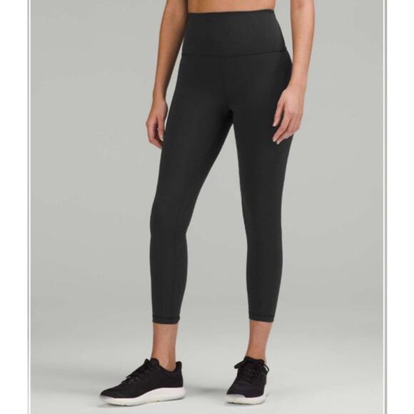 Lululemon Wunder Train High-Rise Tight with Pockets 25" Black  Size 8 - Picture 1 of 7